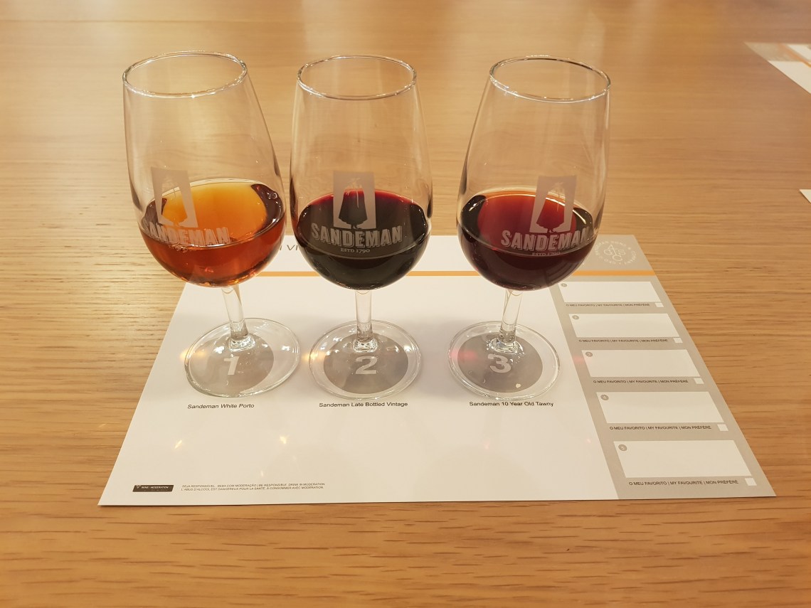 Sandeman Port tasters